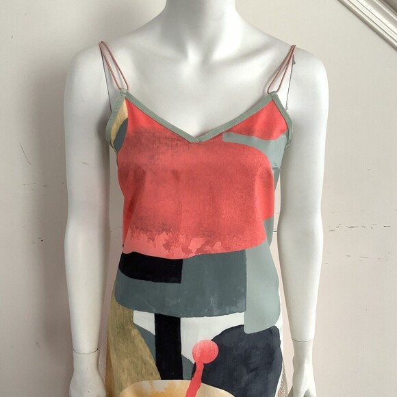 Jordan X Bephies Beauty Supply Slip Dress Coral Multicolor S - Picture 5 of 12
